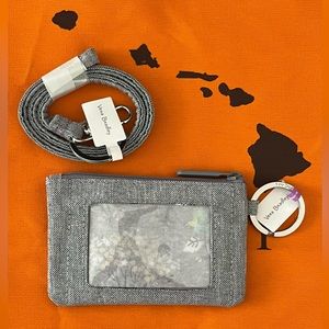 Vera Bradley Zip ID case & Lanyard.